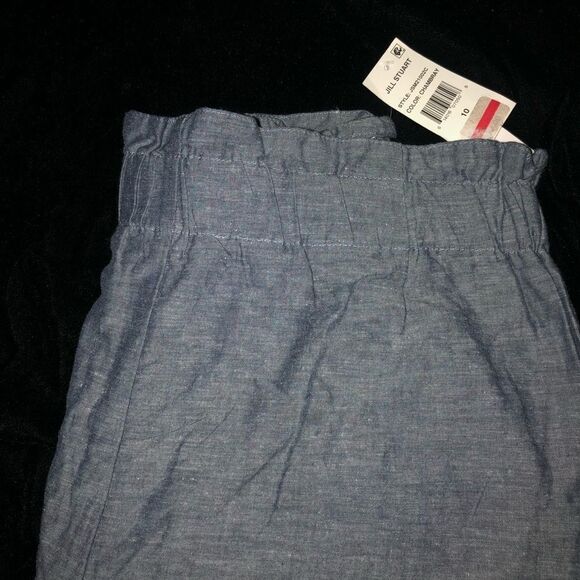 Jill Stuart Linen Blend High Rise Cropped paperbag  Pants 10 - Picture 6 of 6